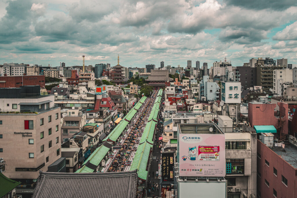 08 - View on Sensō-ji from Asakusa Culture Tourist Information Center