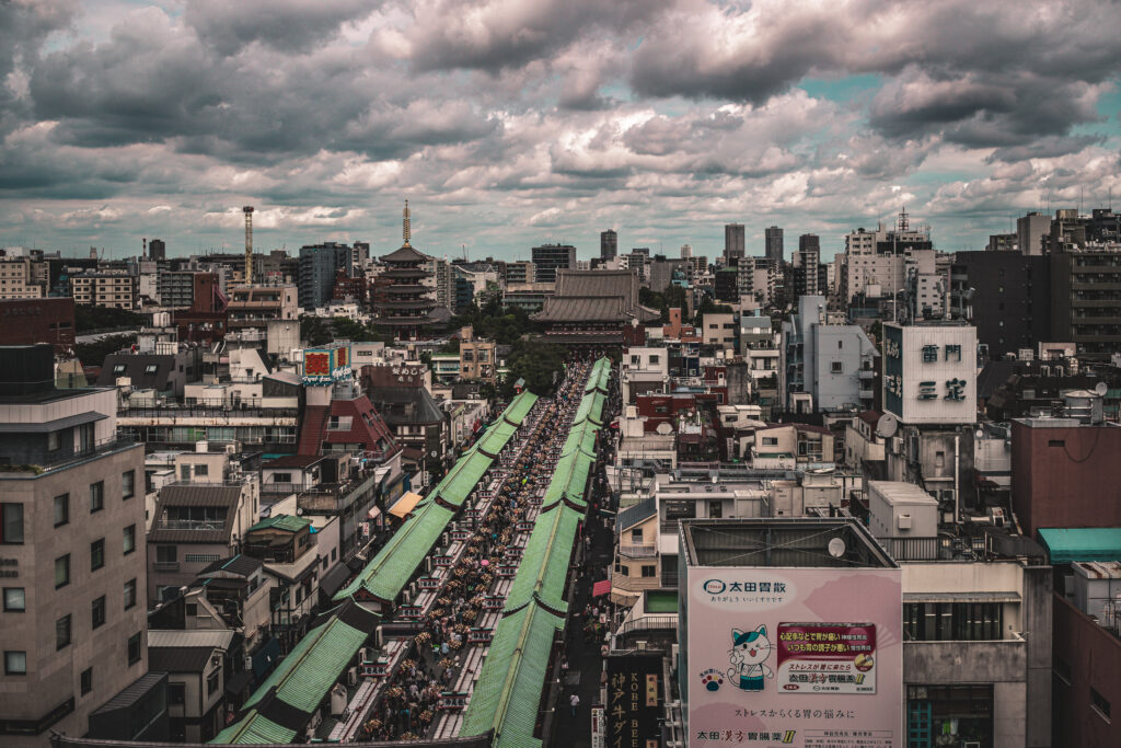 09 - View on Sensō-ji from Asakusa Culture Tourist Information Center